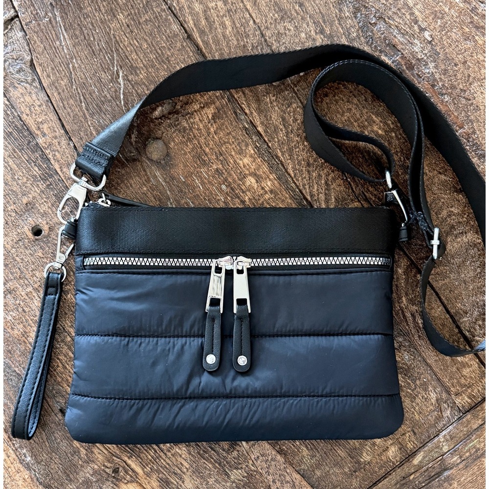 Women's‎ Chico's Convertible Crossbody Bag Black Puffy Cute